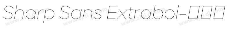 Sharp Sans Extrabol字体转换